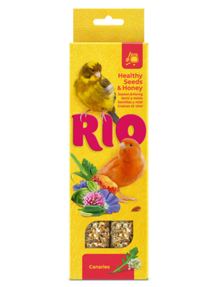 RIO (Рио) Палочки для канареек с медом и полезными семенами (2*40 г)
