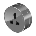 MULTITRACK Розетка универсальная круглая 13 А/250 В ГРАФИТ