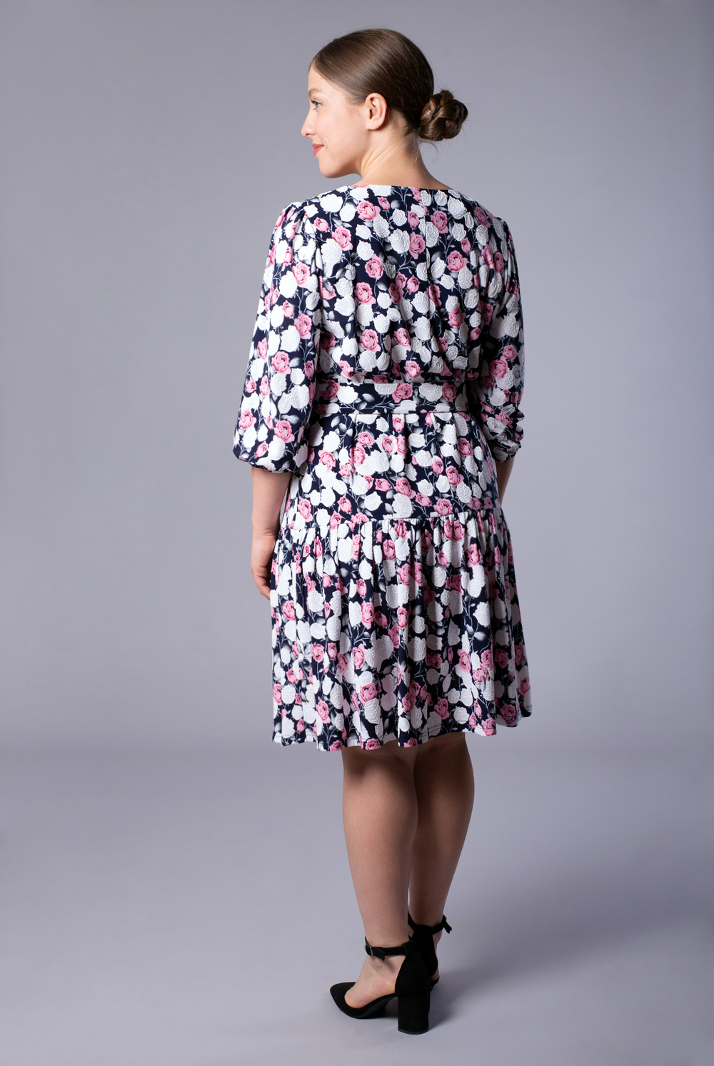 Платье женское 3211ЛПА, Цветы #172Цвд053211ЛПА