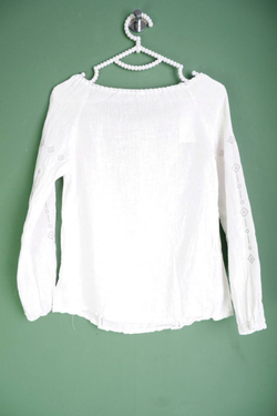 Блузка самобытная льняная, визуально на 42/44 размер