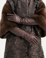 Перчатки из натуральной кожи