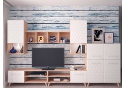 Комод Мариус М-07 дуб баррик / белый матовый