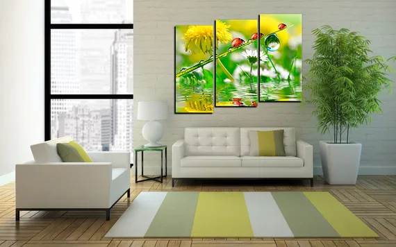 Модульная картина "Флора и фауна"