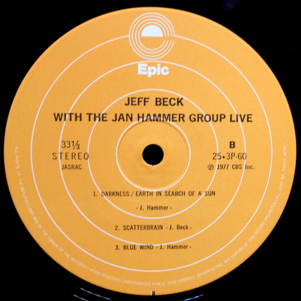 Jeff Beck With The Jan Hammer Group / Live (LP)