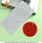 Силиконовый коврик для декора "Сердца" LFM-403