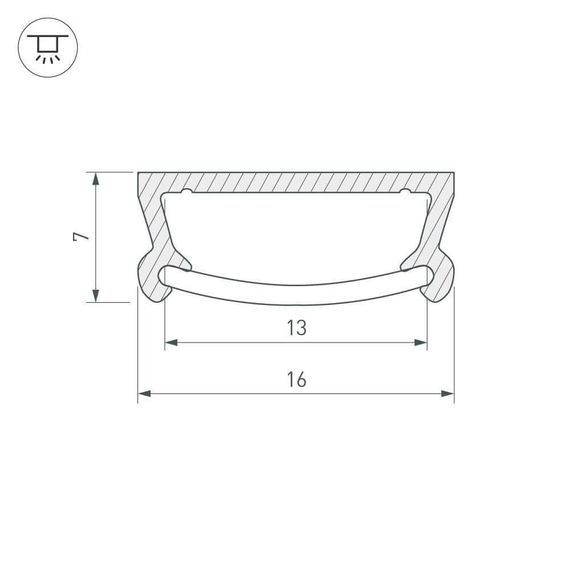 Профиль Arlight TM-2000 (CT) ANOD 017796