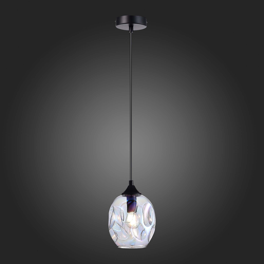 SL1188.403.01 Подвес ST-Luce Черный/Радужный E14 1*40W