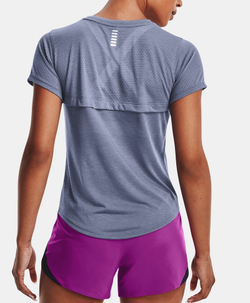 Женская теннисная футболка Under Armour Streaker Run Short Sleeve - aurora purple/reflective