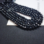 Турмалин чёрный, природный, шар, огранка, 6мм