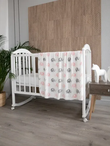 Плед плюшевый Baby Nice ULTRASOFT 100х140 для новорожденных