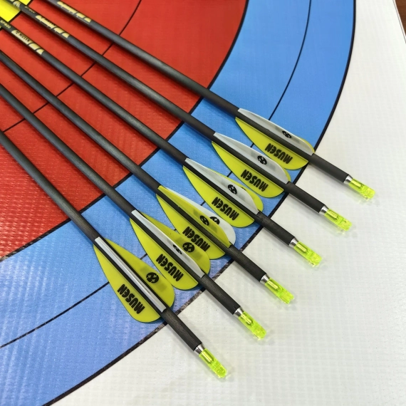 Стрелы MUSEN Archery Fox из чистого карбона sp600 4,2 мм 30 дюймов (6 шт.)