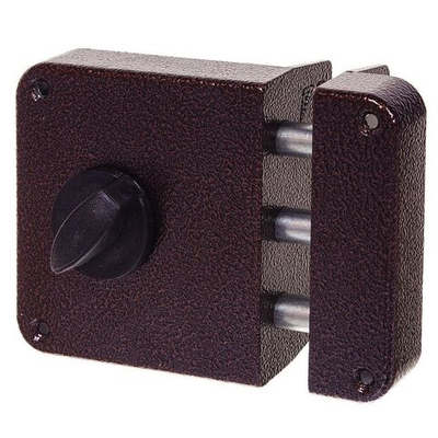 Замок накладной дверной, Зенит, 3Н1-3-3, БП-00011881, медь