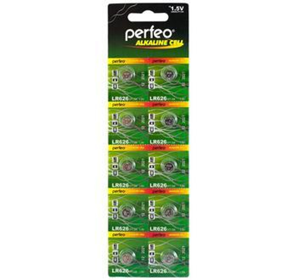батарейка Perfeo LR626-10BL alkaline cell 377A AG4