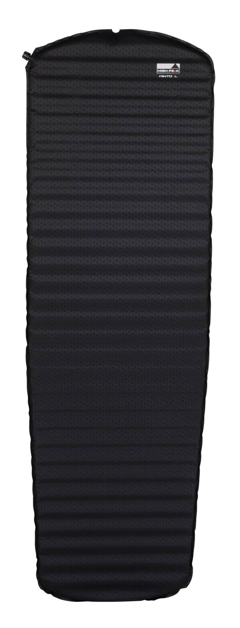 Коврик самонадувающийся High Peak Minto L 195х60х3 см. (Черный)