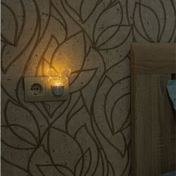 DTL-315 Бабочка-White Светильник-ночник. Без выключателя. Белый. ТМ Uniel