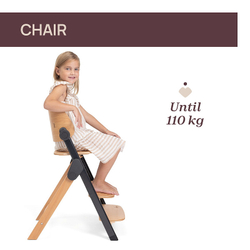 Стульчик для кормления Chicco Meraviglia растущий Ebony-черный