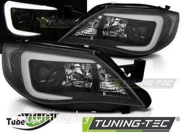 Передние фары tube black для Subaru Impreza III GH