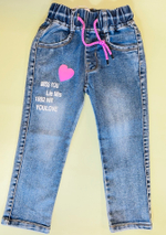 Джинсы "Скинни" для девочки на резинке