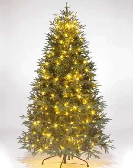 Елка с гирляндой «Эльга» (Литая хвоя) 230 см / 2,3 м