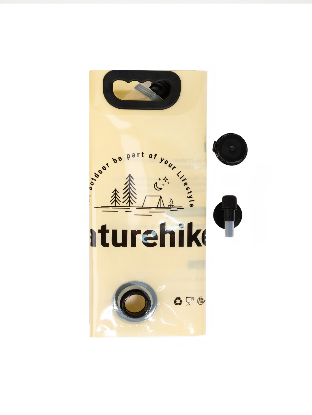 Канистра мягкая Naturehike, с клапаном для воды, 10л, бежевый (CNK2450CF027)