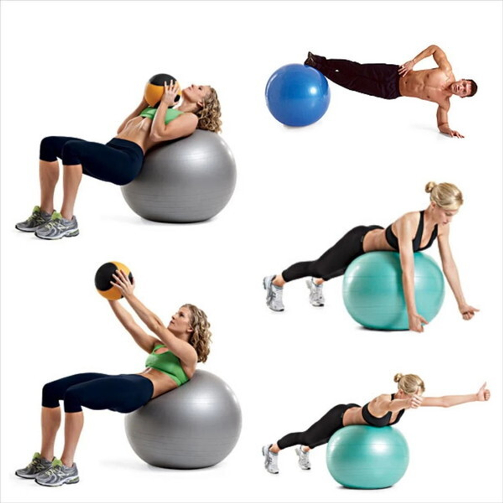 Фитбол Sportage полумассажный 75 см 1000гр ( с насосом), Фуксия