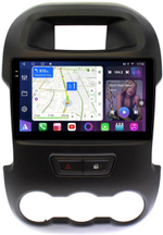Магнитола для Ford Ranger 3 2011-2015 (рамка тип 2) - FarCar BM245M монитор 9.5" QLED на Android 14, TS10, 4+32Гб, CarPlay, 4G SIM-слот