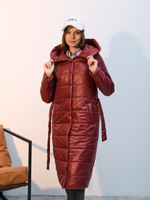 Пальто  демисезонное "Анель" бордо