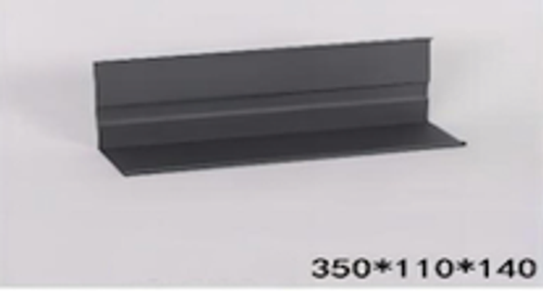 Универсальная полка 350 x 140 мм. для рейлинга антрацит