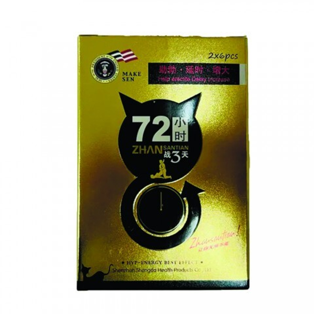 Мужской возбудитель "72 часа ZHAN", 12 шт