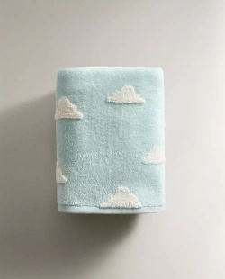 ZARA HOME ДЕТСКОЕ ПОЛОТЕНЦЕ С ПРИНТОМ, СИНИЙ