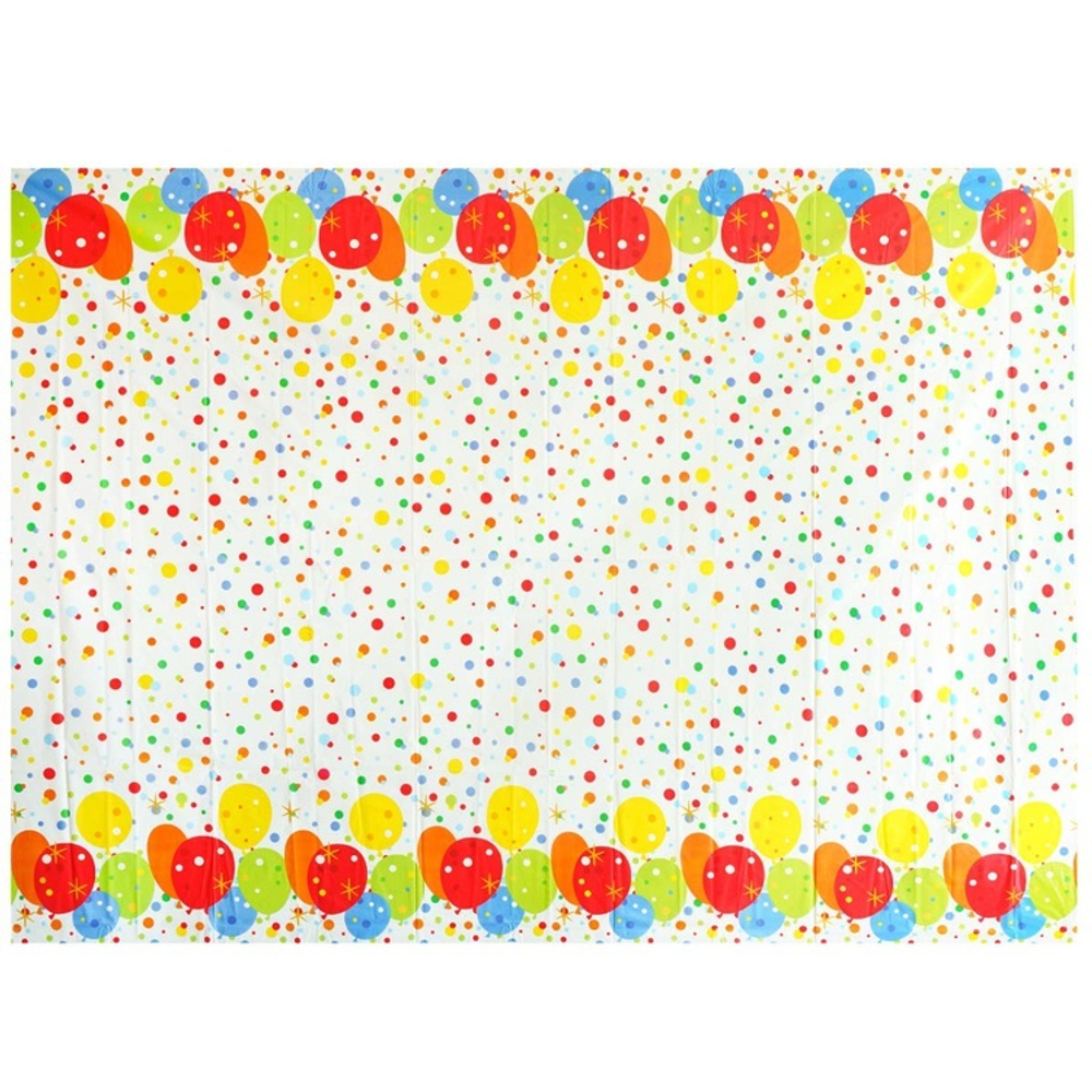 Скатерть полиэтиленовая «Шары Конфетти», 130×180 см