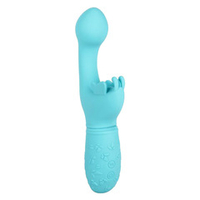 Голубой вибратор-кролик 19см California Exotic Novelties Rechargeable Butterfly Kiss SE-0783-10-3