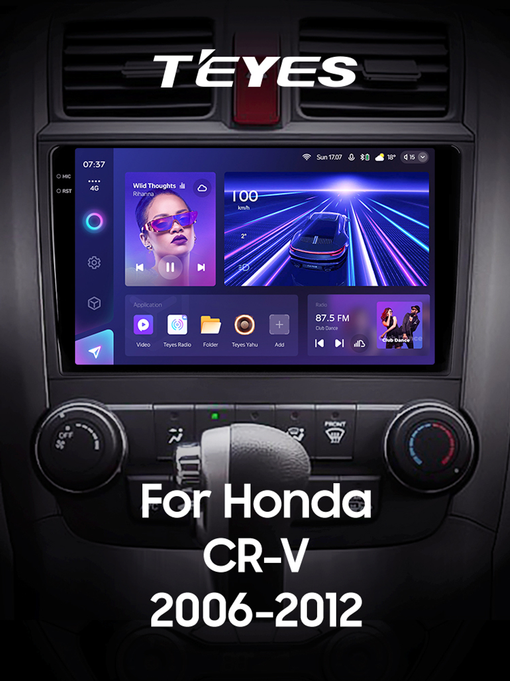 Teyes CC3 2K 9"для Honda CR-V 2006-2012