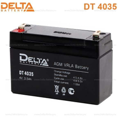 Аккумуляторная батарея Delta DT 4035 (4V / 3.5Ah)