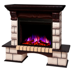 Электрокамин RealFlame Bolero 25,5 NT орех с очагом Saphir 25,5