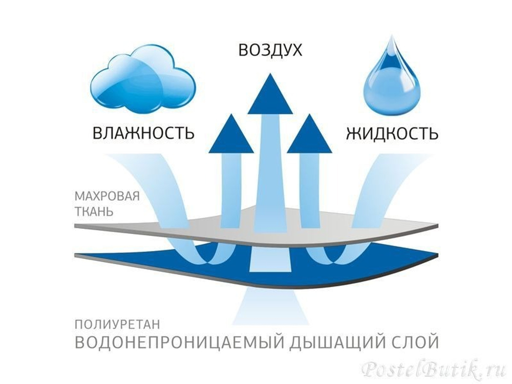 Набор подушки 50x68 Silver Down и защитной наволочки 50х70 Stop от German Grass