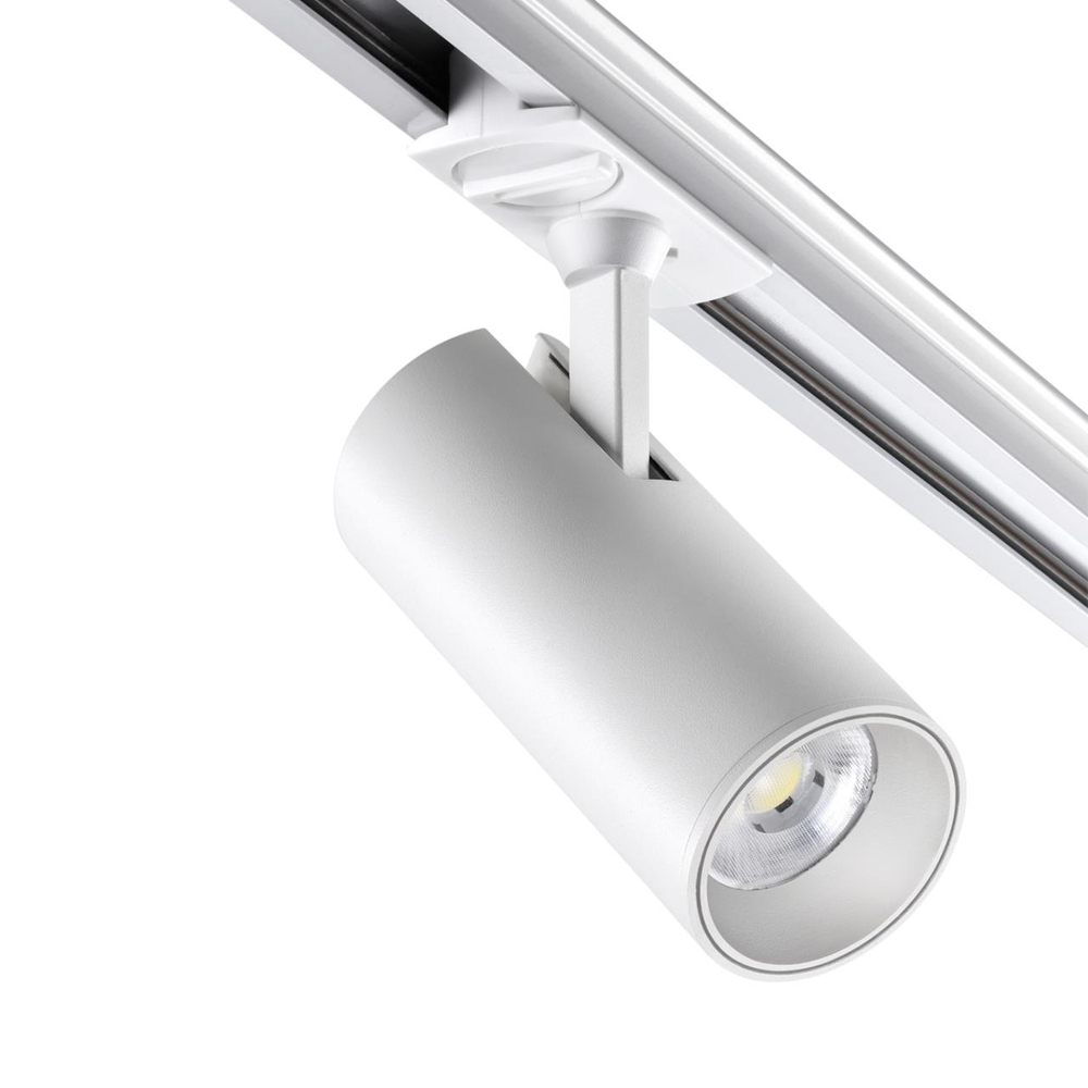 359155 PORT NT23 200 белый Светильник трековый однофазный двухжильный IP20 LED 24W 220V 3000К 2300Лм SELENE