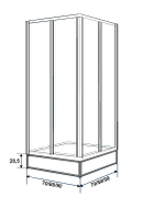 Подставка под поддон Метакам 800х800 (CS00025288)