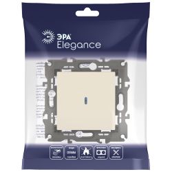 Выключатель ЭРА Elegance 14-1102-02 с подсветкой 10АХ-250В IP20 слоновая кость