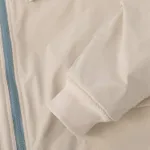 Куртка Ymkashix двухсторонняя Ride Puff бежевая / пыльно-синяя