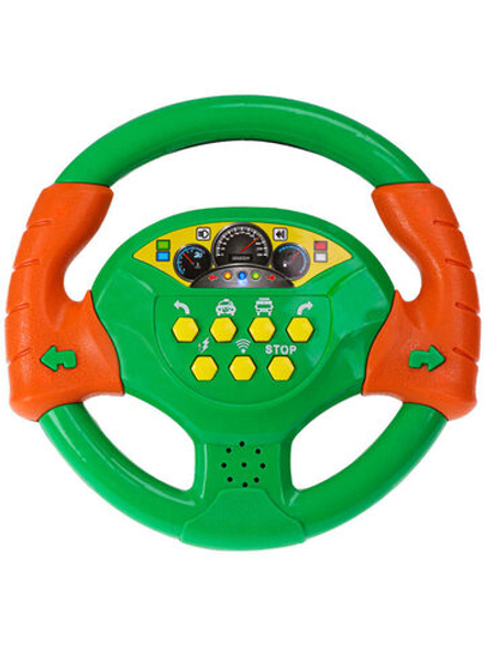 Игрушка музыкальная "Руль.Бип бип" звук,бат.2шт.АА не в компл., 2 вида микс