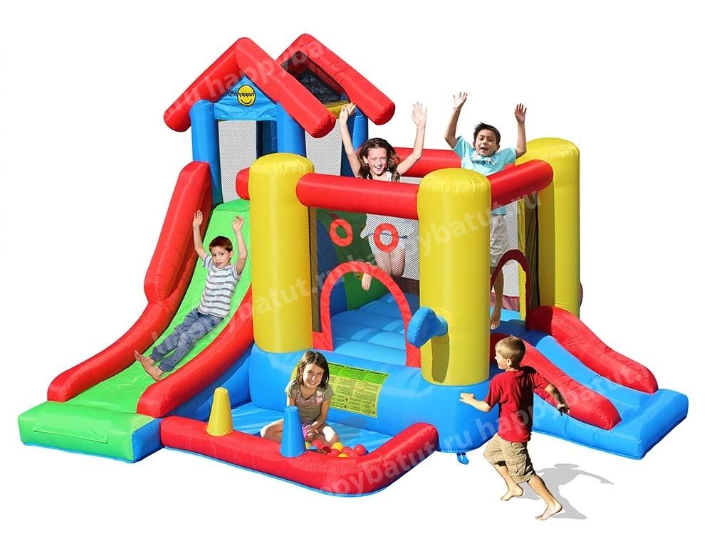 Надувной батут с горкой "Потеха" 9019