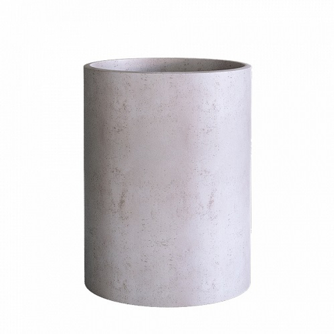Кашпо Concretika Cylinder D40 H80 Concrete White