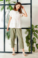 22644 Блузка женская (молочный)