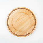 Деревянная плоская тарелка из сибирского кедра серии "ПАНАДА" 270 мм T168