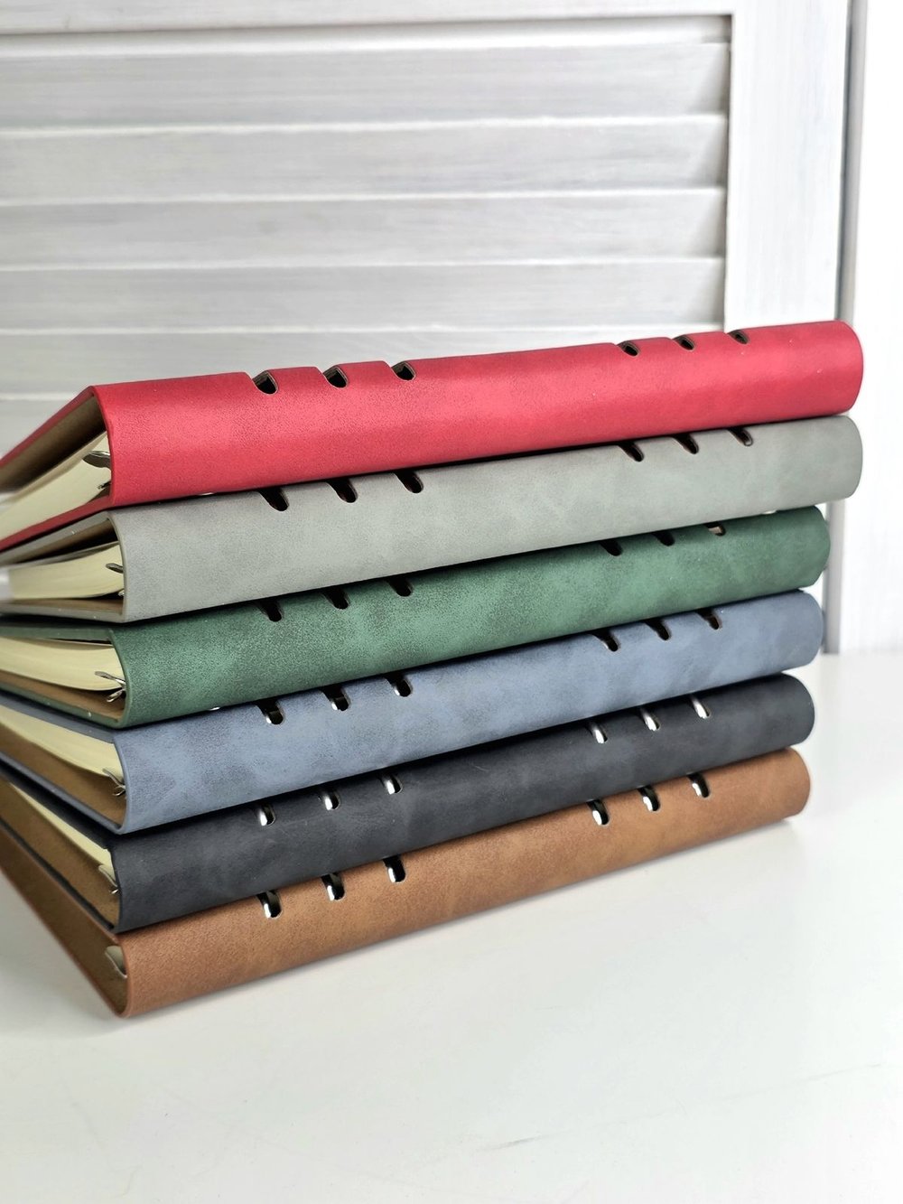 Блокнот органайзер А5 на кольцах 96 л. на магните в линейку зеленый (5919-1)