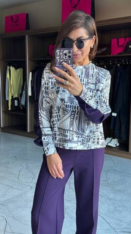 Джемпер Город белый