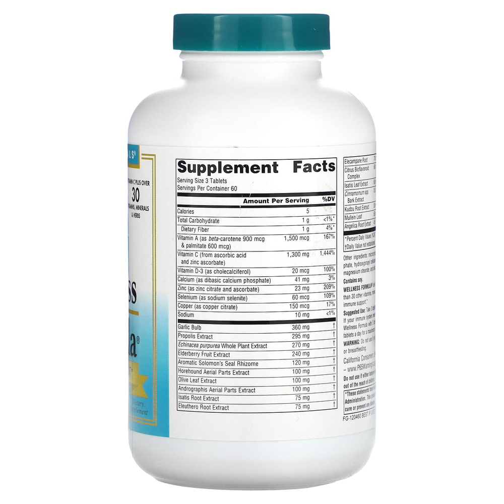 Source Naturals, Wellness Formula, улучшенная поддержка иммунитета, 180 таблеток