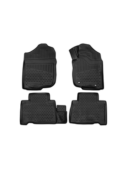 Коврики в салон для TOYOTA Harrier (III, IIIr), 2013-2020, правый руль внедорожник, 4шт. (полиуретан) ELEMENT3D01840210K