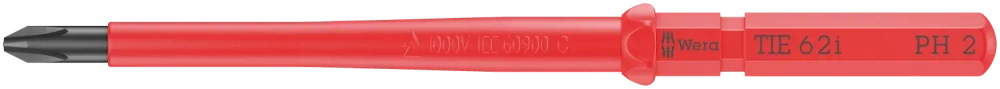 Сменная отвёртка Kraftform Kompakt для винтов Phillips VDE 62 i PH 2х157 мм Wera 05006511001